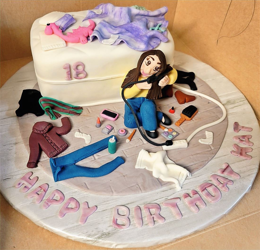 Movie themed eighteenth birthday cake